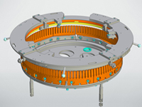 System for Electrical Discharge Machining of cells in aircraft engine parts  